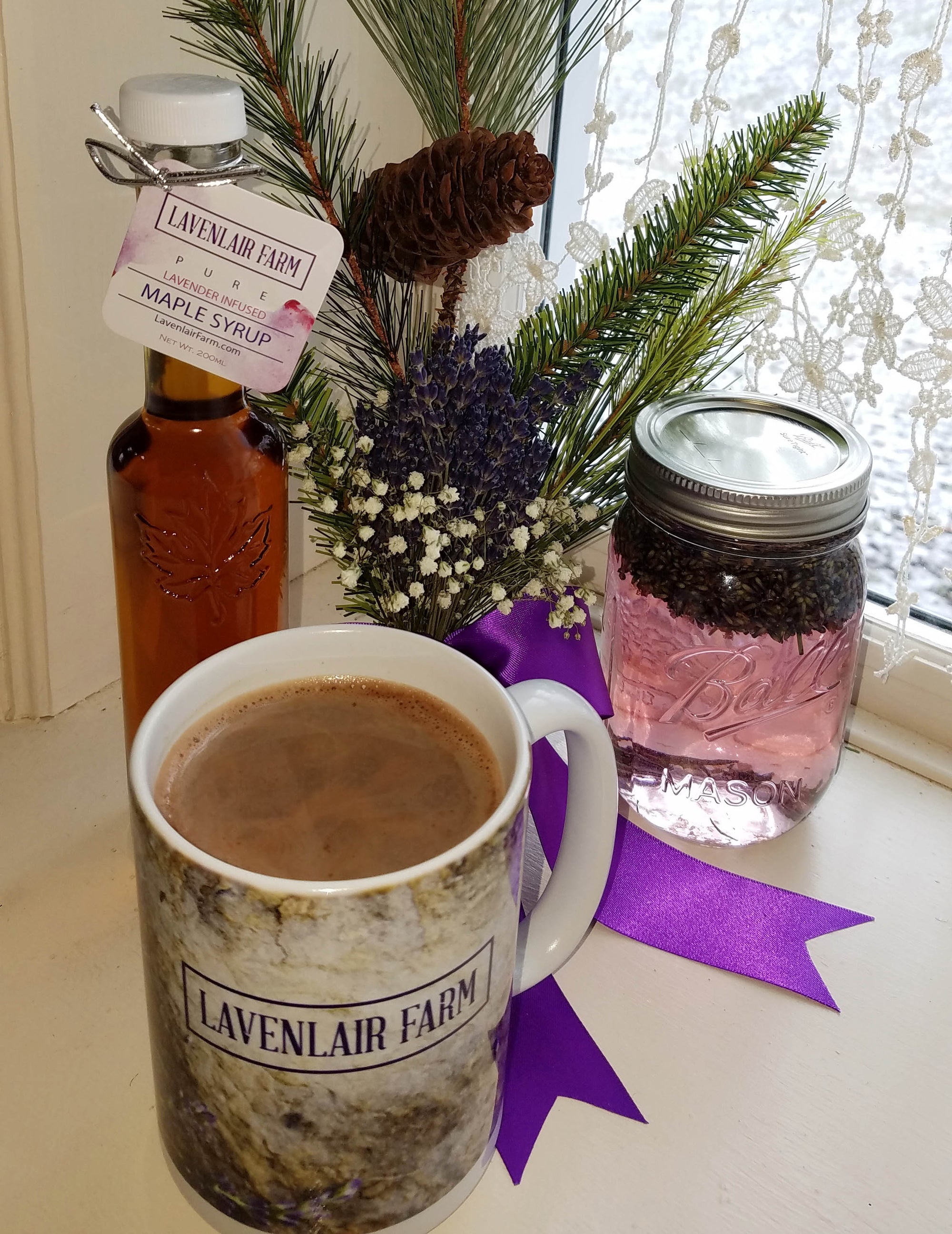 Naughty or Nice Lavender Maple Hot Cocoa